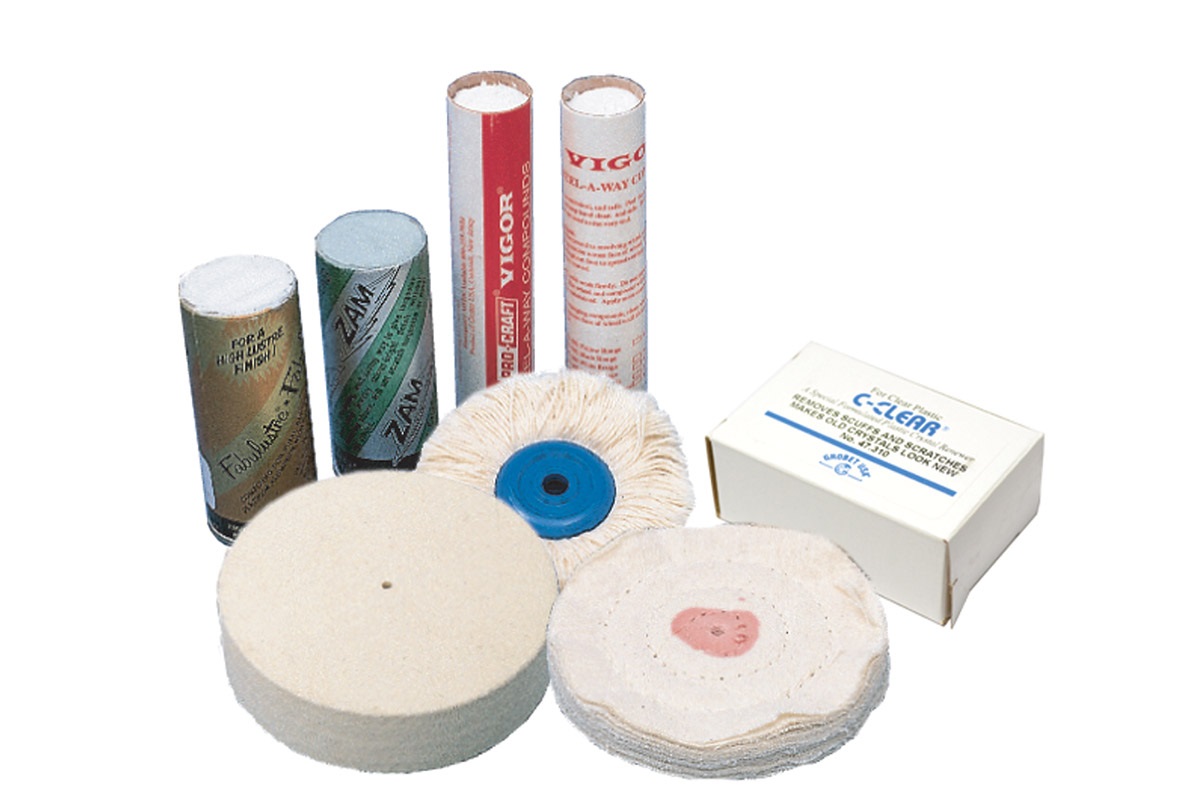 Lens Polishing Kit 4 Buffs Compounds For Frame Lens